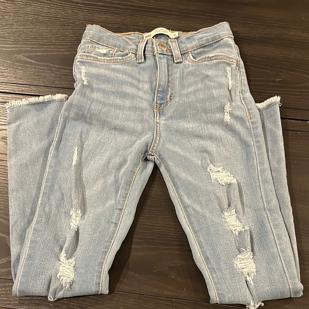 Levi's Blue Distressed Vintage Jeans